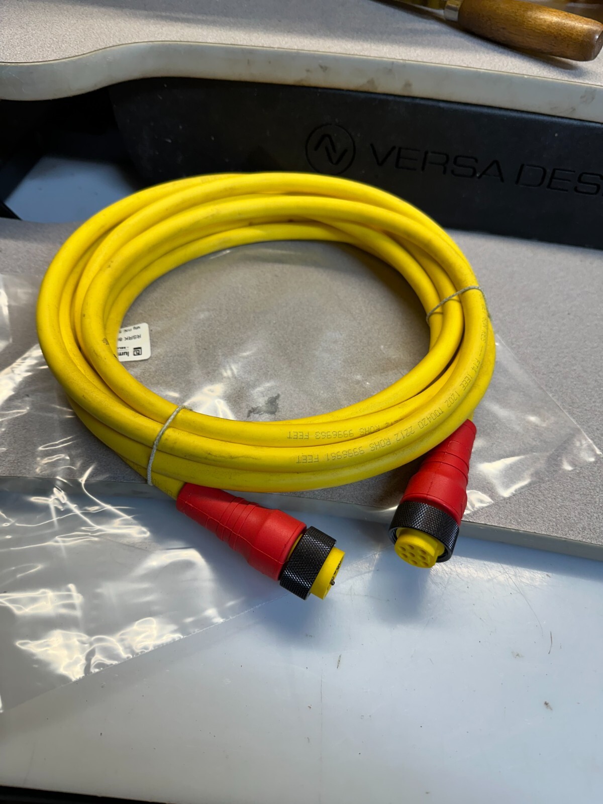Lumberg Automation RSRK 801M-898/5M-R Power Cable Double Ended Cordset 8 Pin