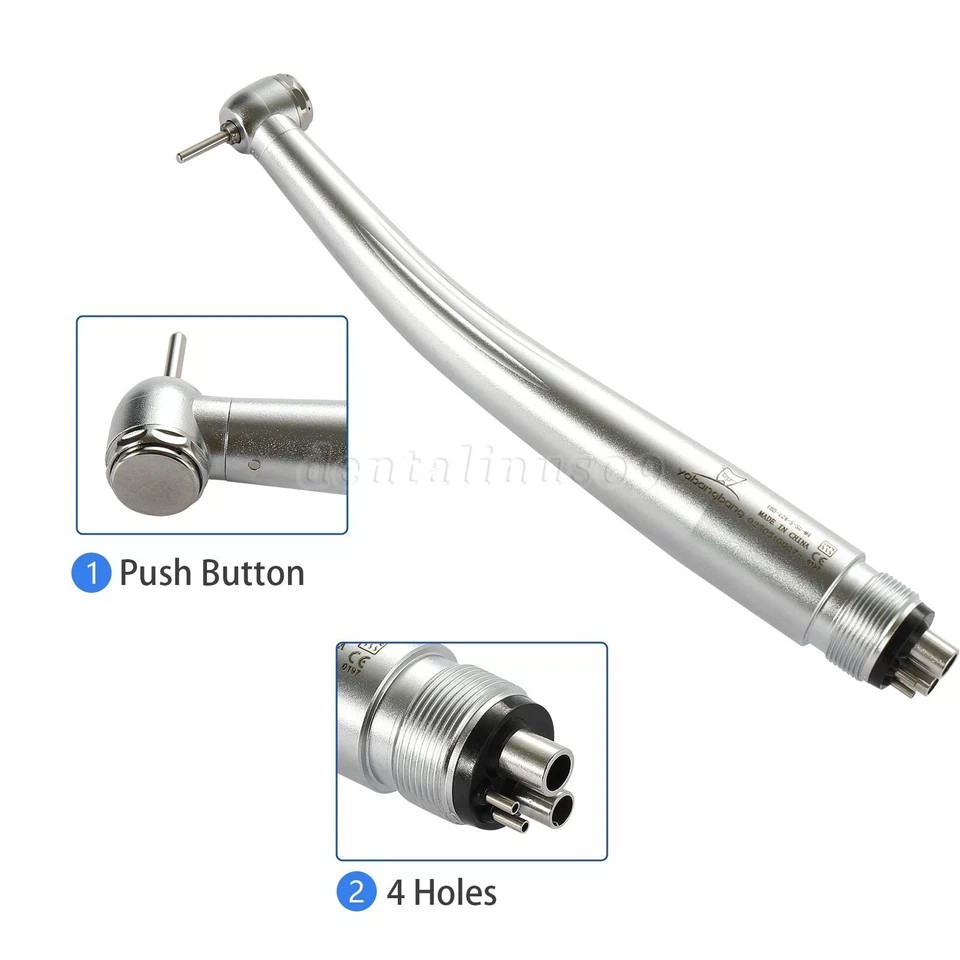 Mini Small Head Dental High Speed Handpiece Push Pediatric Kid 4 Hole Yabangbang