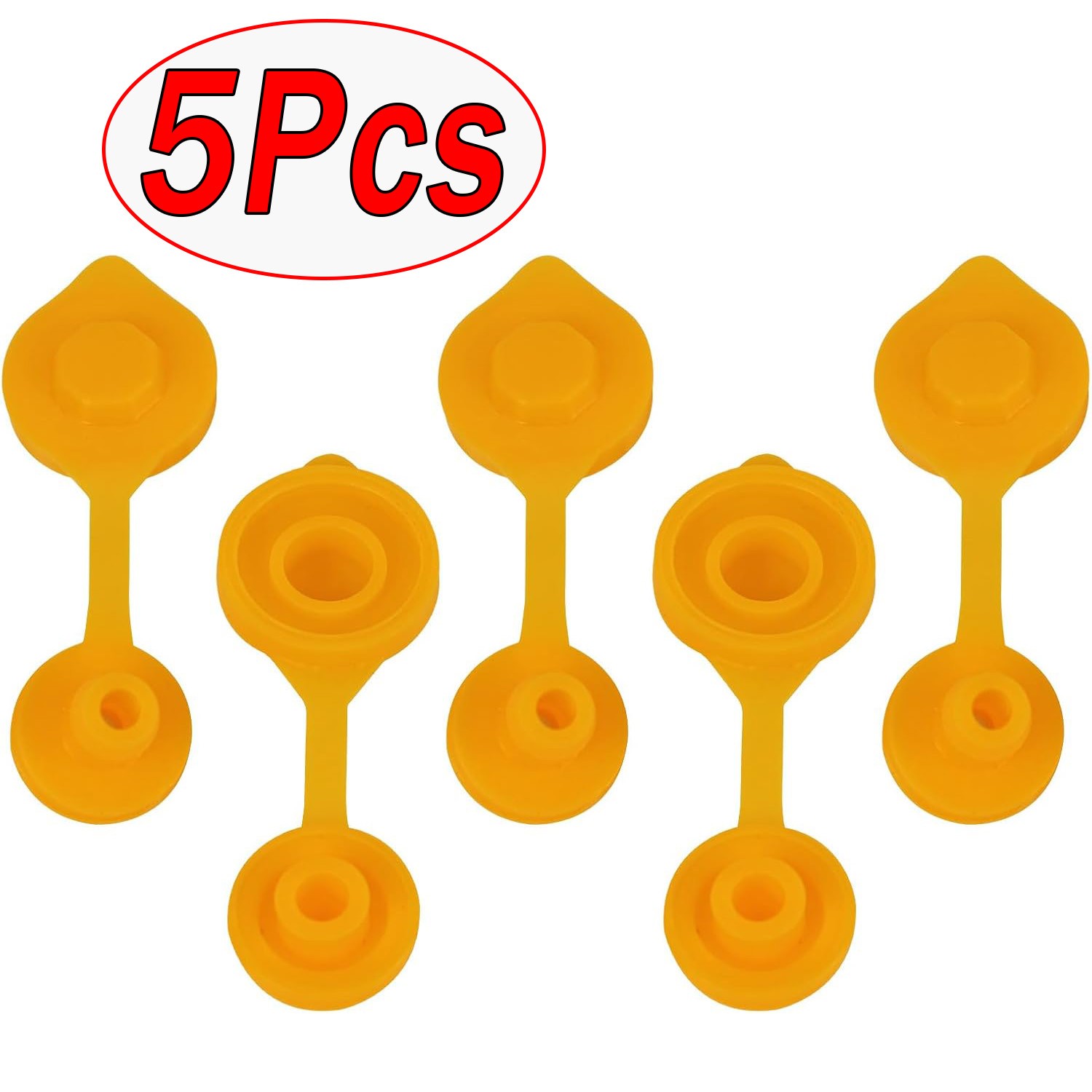 5Pcs Yellow Fuel Gas Can Jug Vent Cap Blitz Scepter Essence Midwest Eagle