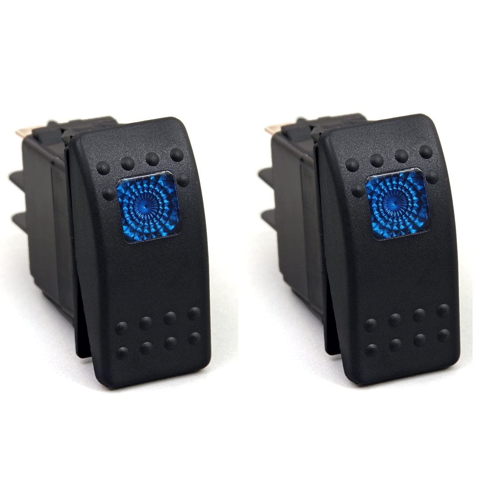 Amarine Made 2-Pack of 12v 20 Amp Waterproof LED On/Off Boat Marine SPST 3P R…