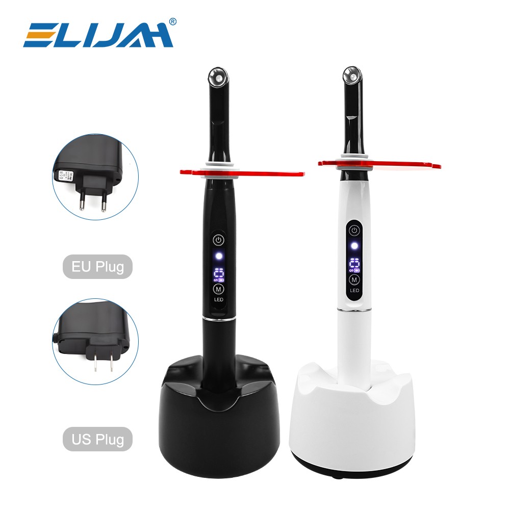 Dental Wireless LED Curing Light 1s/2mm Resin Curing Machine 800-2400 mW/cm² New