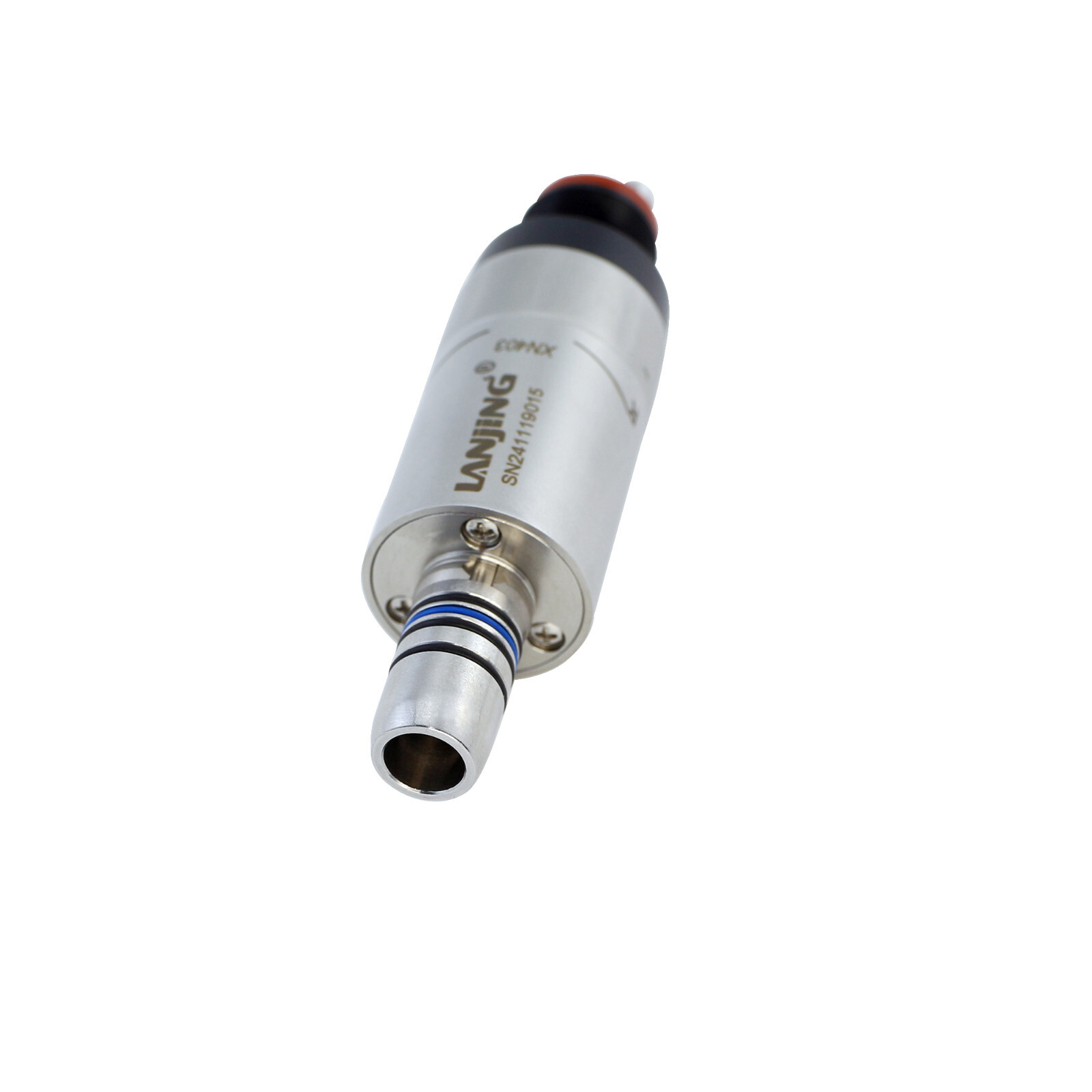 Dental Mini Air Motor Low Speed Handpiece 4 Holes LED 6 Pin ISO E Type LANJING