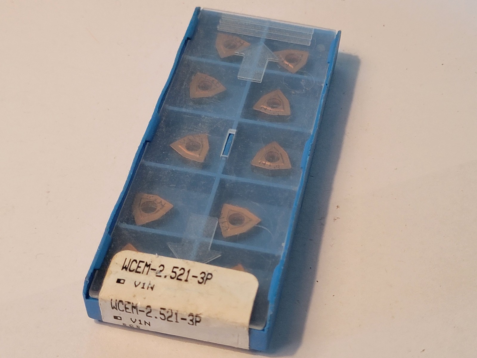 WCEM 2.521 3P V1N VALENITE *** 10 INSERTS *** FACTORY PACK ***