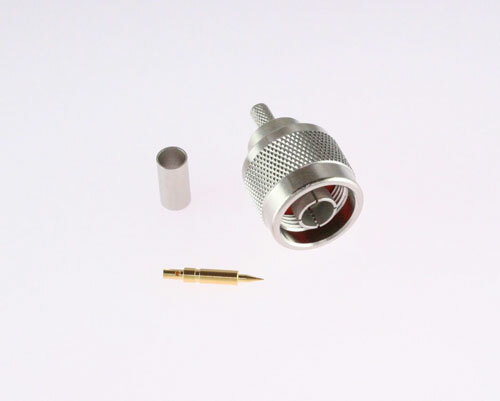 5x 172142 Amphenol Type N Straight Plug CoAxial RF Connector