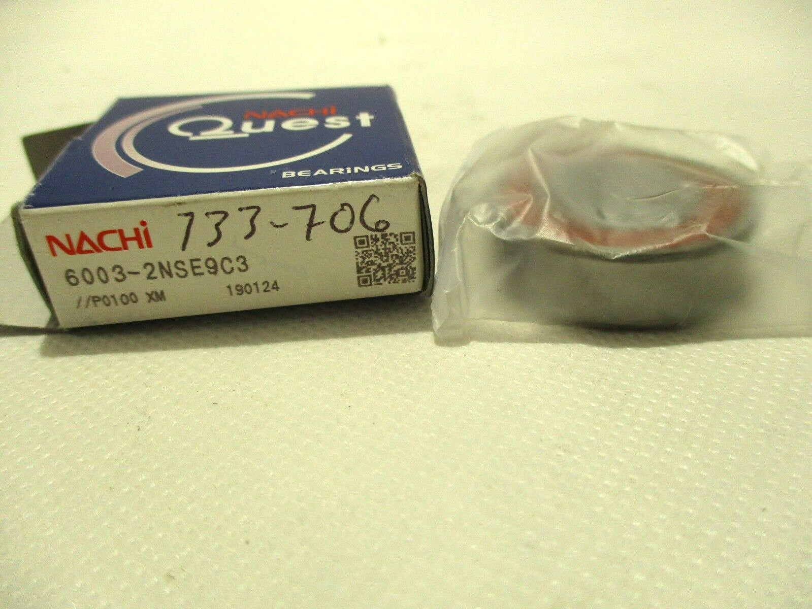 NEW NACHI 6003-2NSE9C3 SEALED BALL BEARING