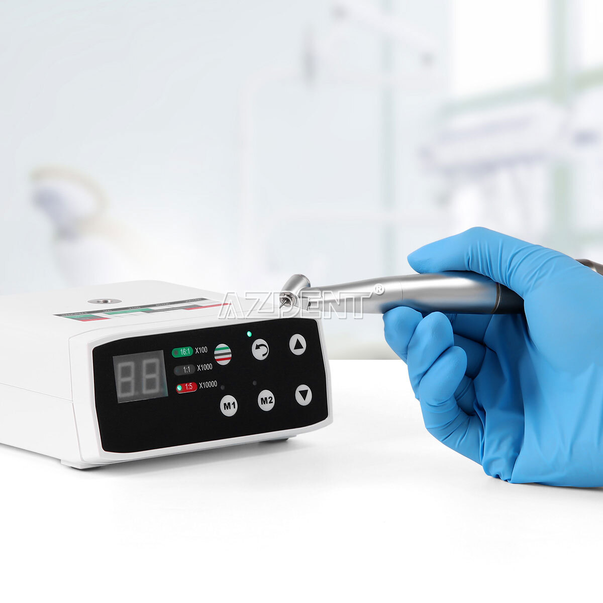 Dental 45° 1:4.2 Increasing Contra Angle Fiber Optic Handpiece Inner External