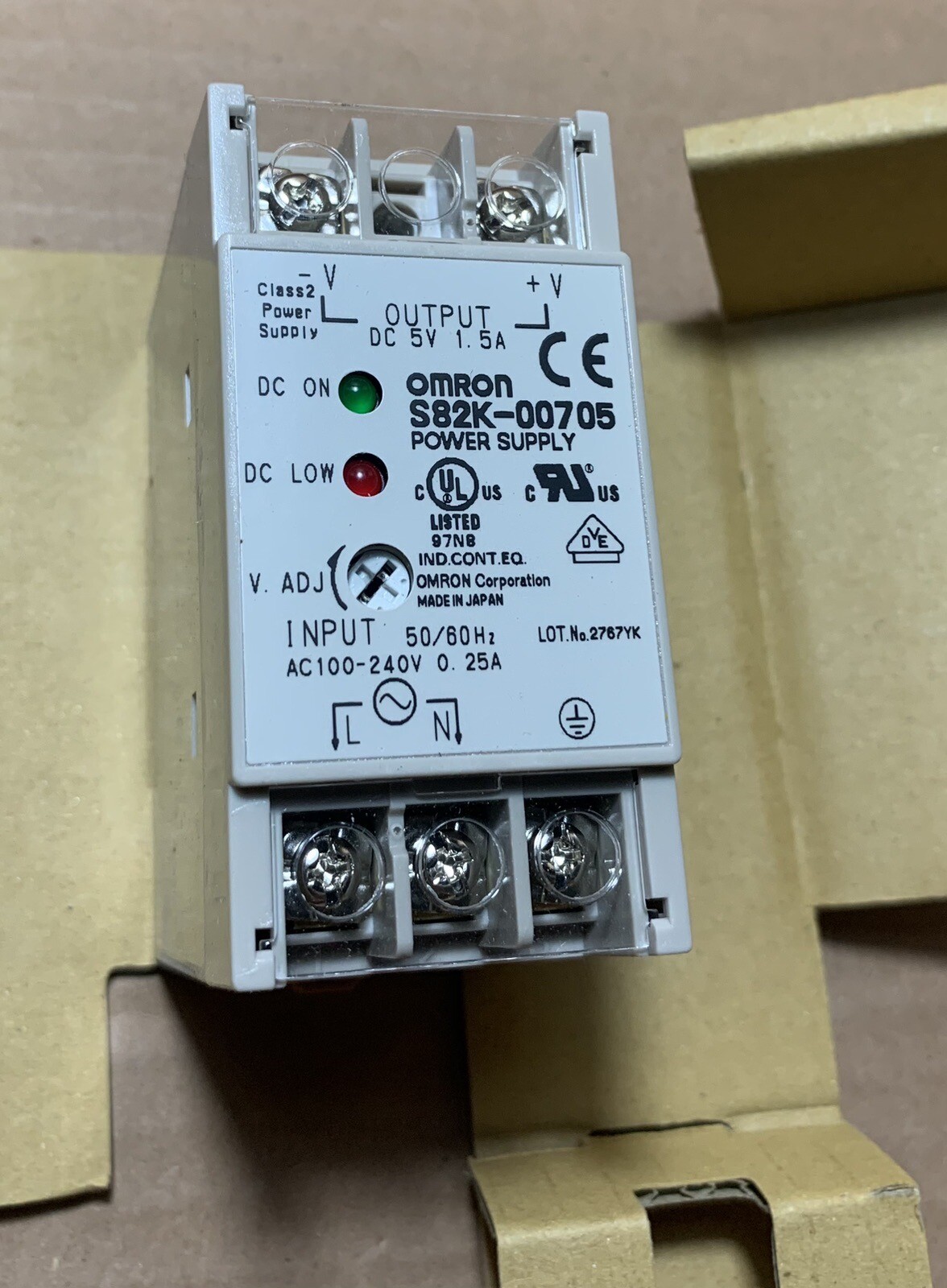 OMRON POWER SUPPLY S82K-00705