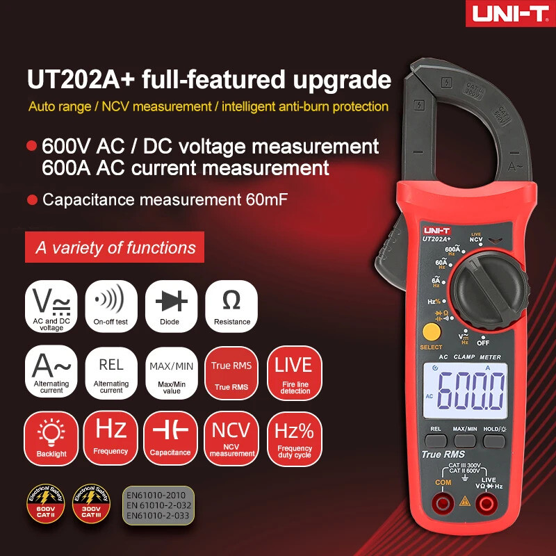 Clamp Meter Digital Tester Professional Voltmeter Pliers Ammeter Electric Tester