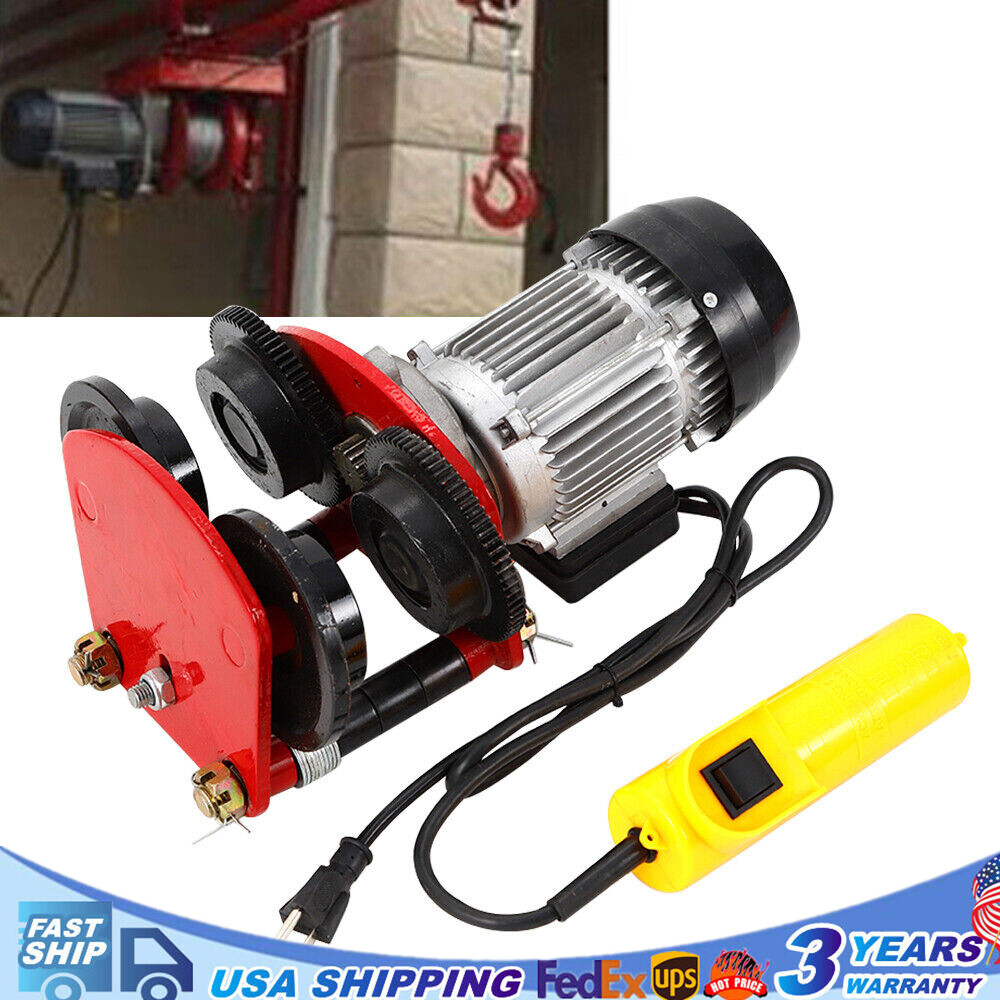 1 Ton Electric Chain Hoist Motor Speed 1400r/Min Power Trolley 500w