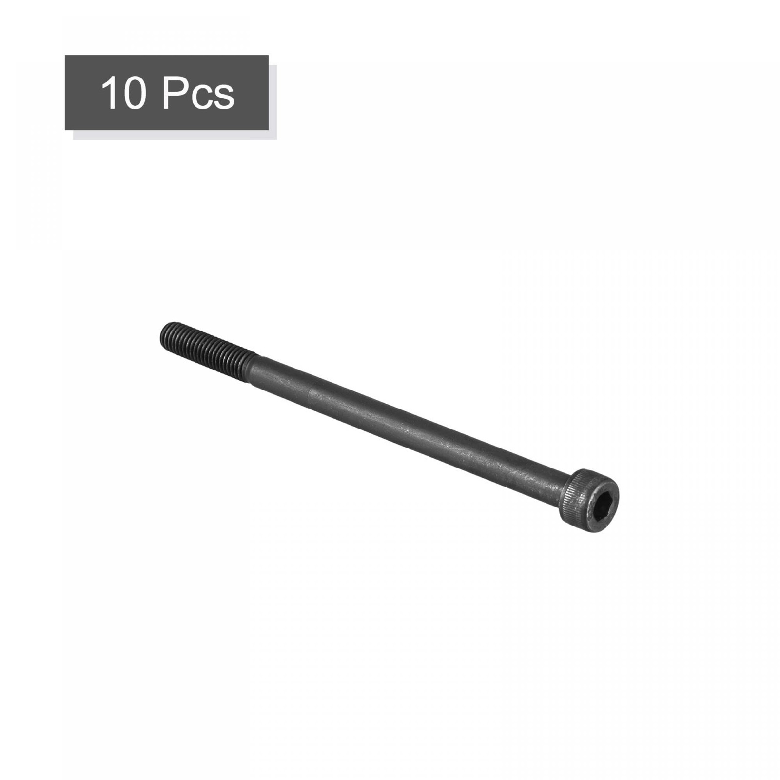 uxcell M8x125mm Socket Head Bolts 12.9 Grade Alloy Steel Cap Screws Half Thread