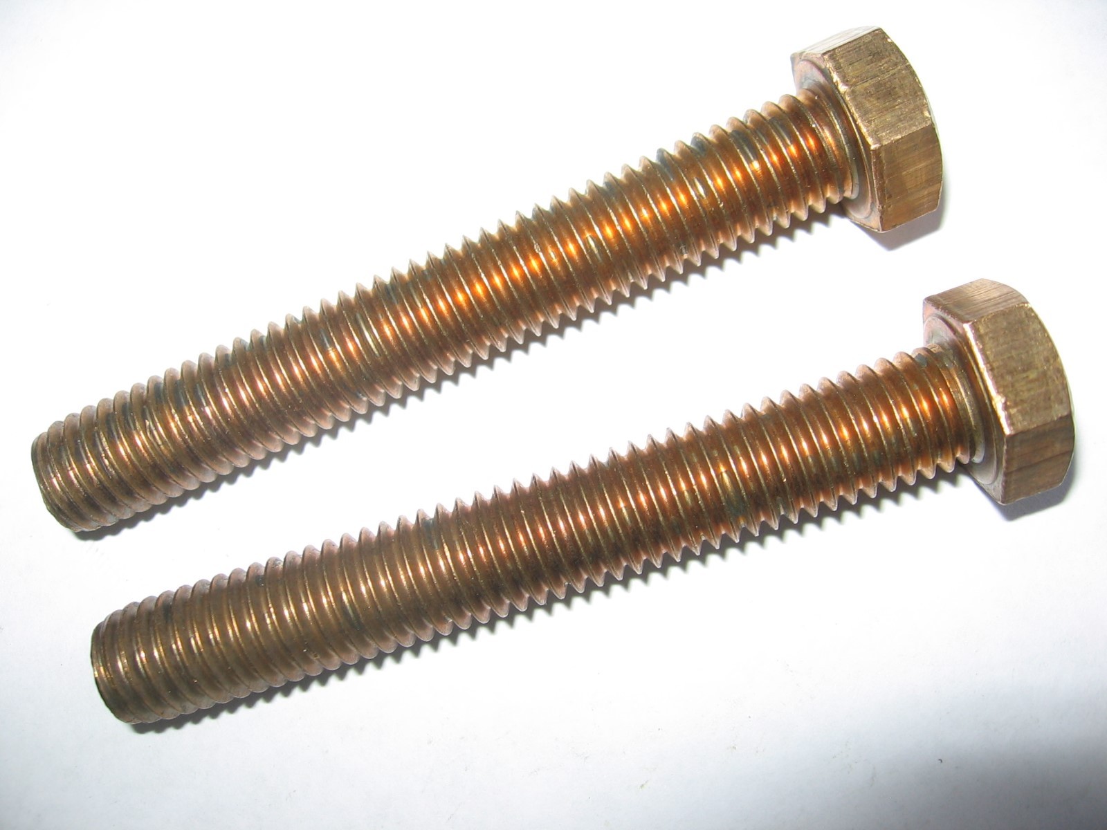 Lot of 2) 1/2″-13 x 3-1/2″ Silicon Bronze Electrical Tap Bolt