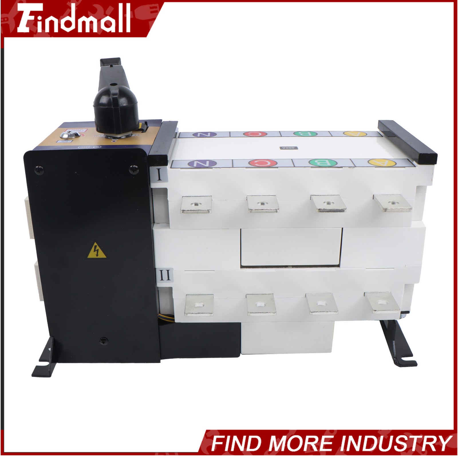 Findmall Automatic Transfer Switch 400A 4Poles 110/220V Grid to AC Generator