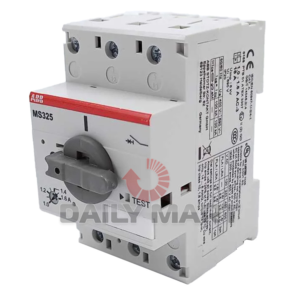 New In Box ABB MS325-1.6 Motor Circuit Breaker 1-1.6A