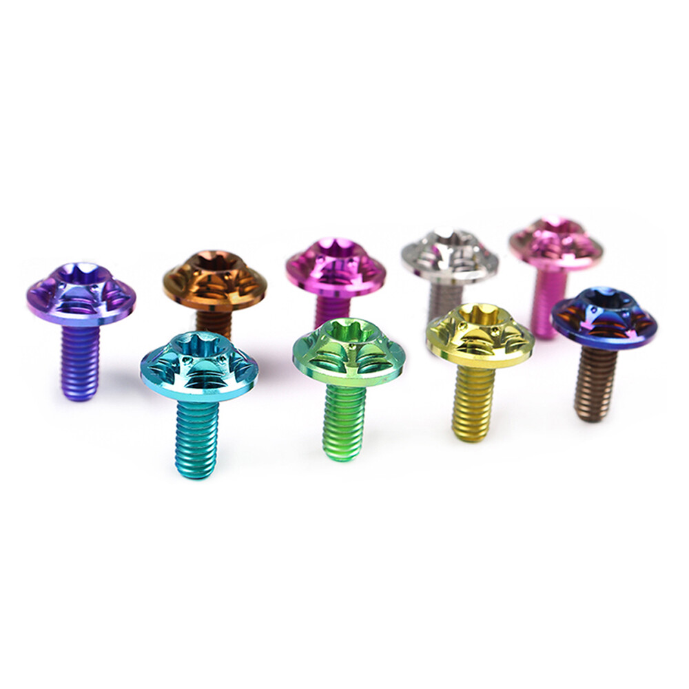 Milling flower head Titanium alloy screw M6x10 15 20 25mm front windshield Bolt