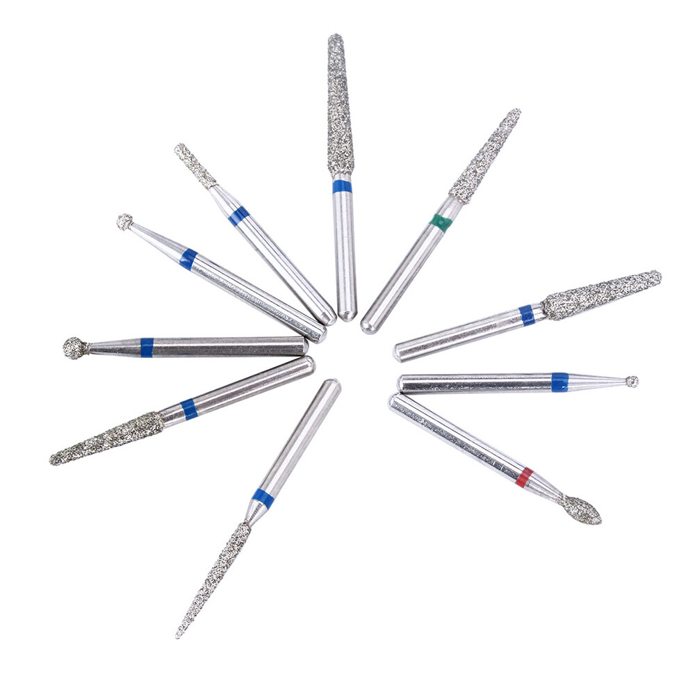 AZDENT Dental Diamond Burs For High Speed Handpiece Medium FG 1.6MM 20 Boxes