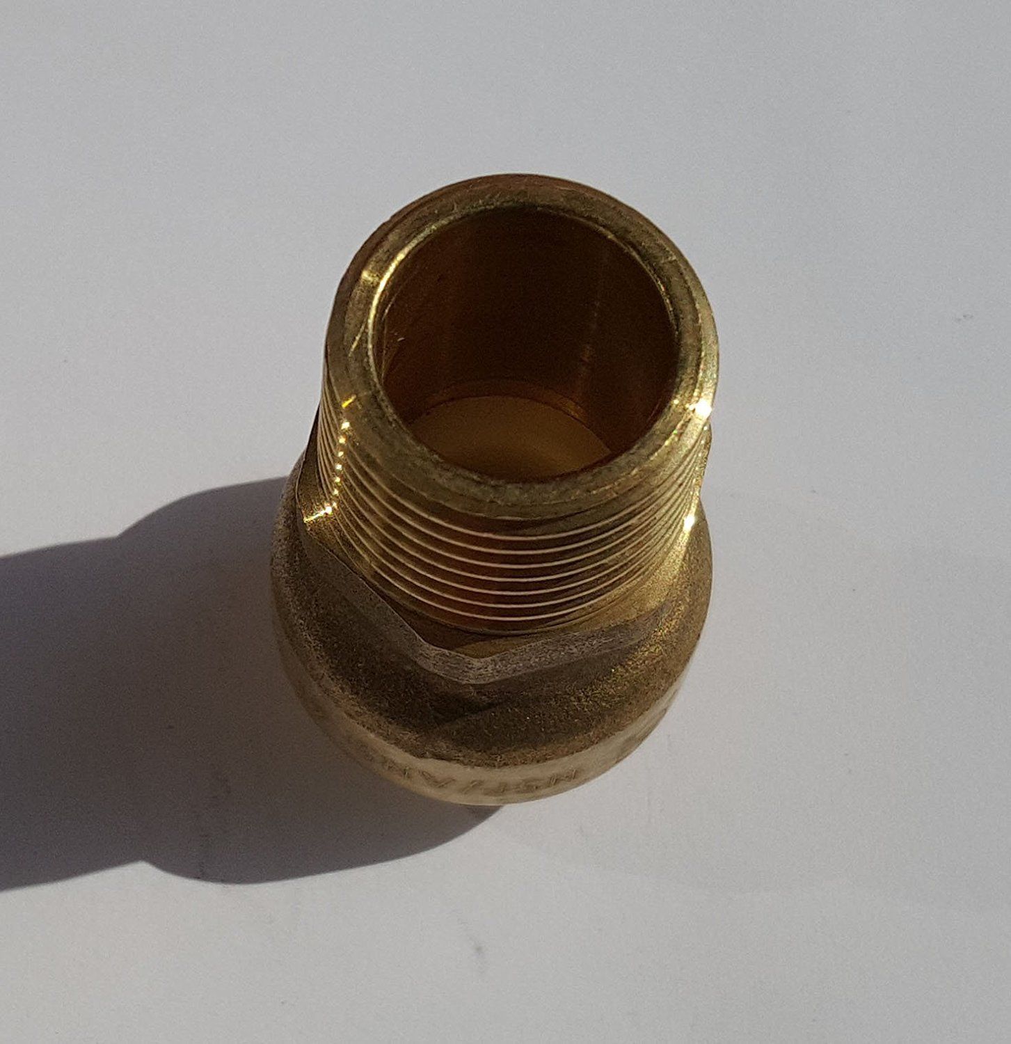 10 PIECES 1/2″ PUSH FIT X 1/2″ MALE ADAPTERS – LEAD FREE BRASS