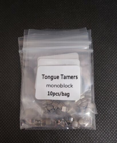50Pcs Dental Orthodontic MIM Bite Turbos Tongue Tamers Monoblock Bondable Hinge