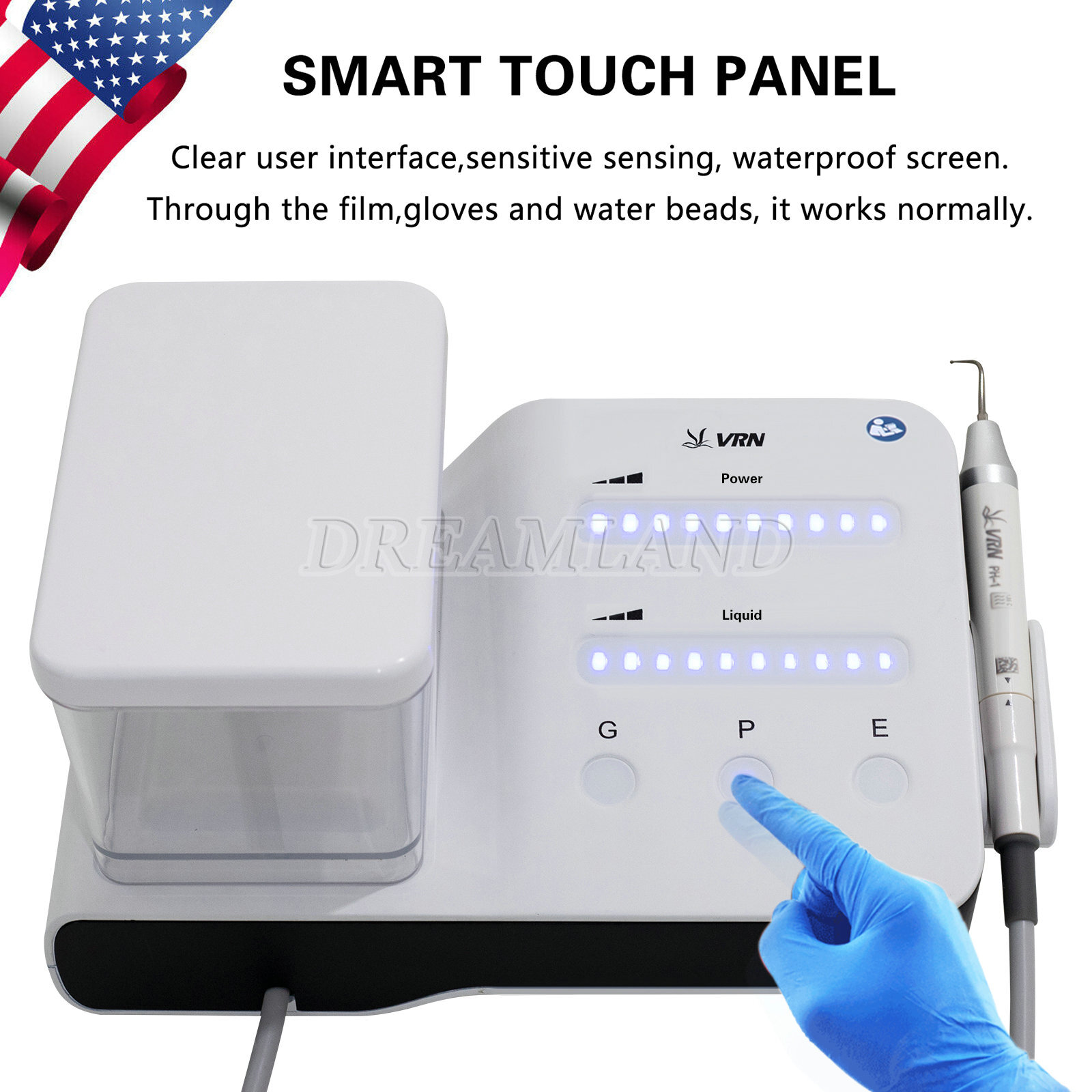 Dental Ultrasonic Scaler Scaling Perio Endo &LED Handpiece for EMS Woodpecker