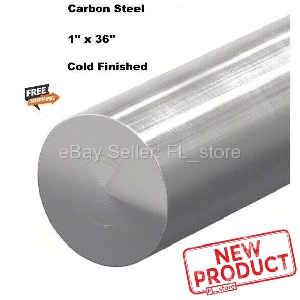 1″ x 3 Feet Steel Round Rod Unpolished Cold Finish Solid Stock Alloy 1018 NEW