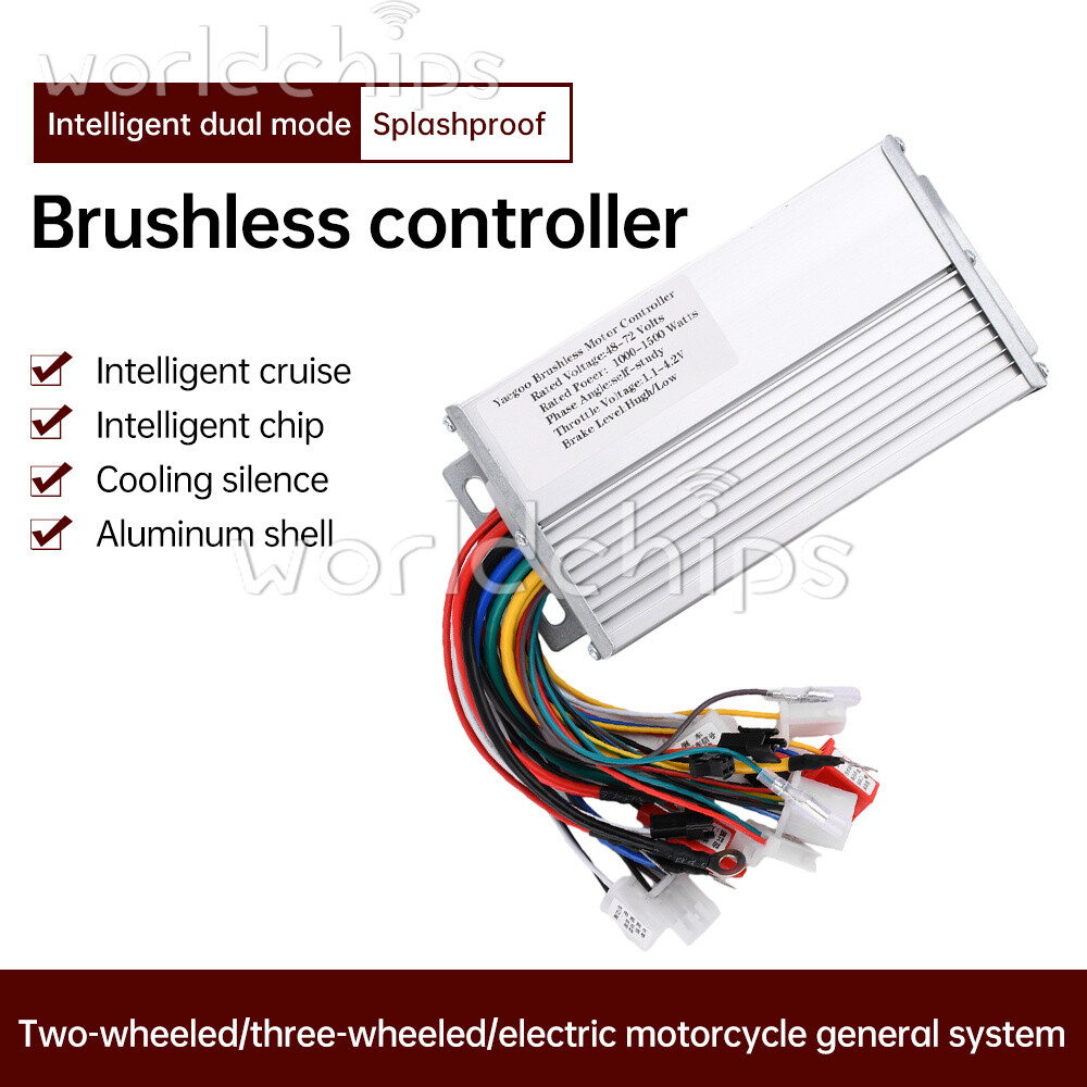 48V60V64V72V 1000W 1500W DC Motor Speed Control Dual-Mode Brushless Controller