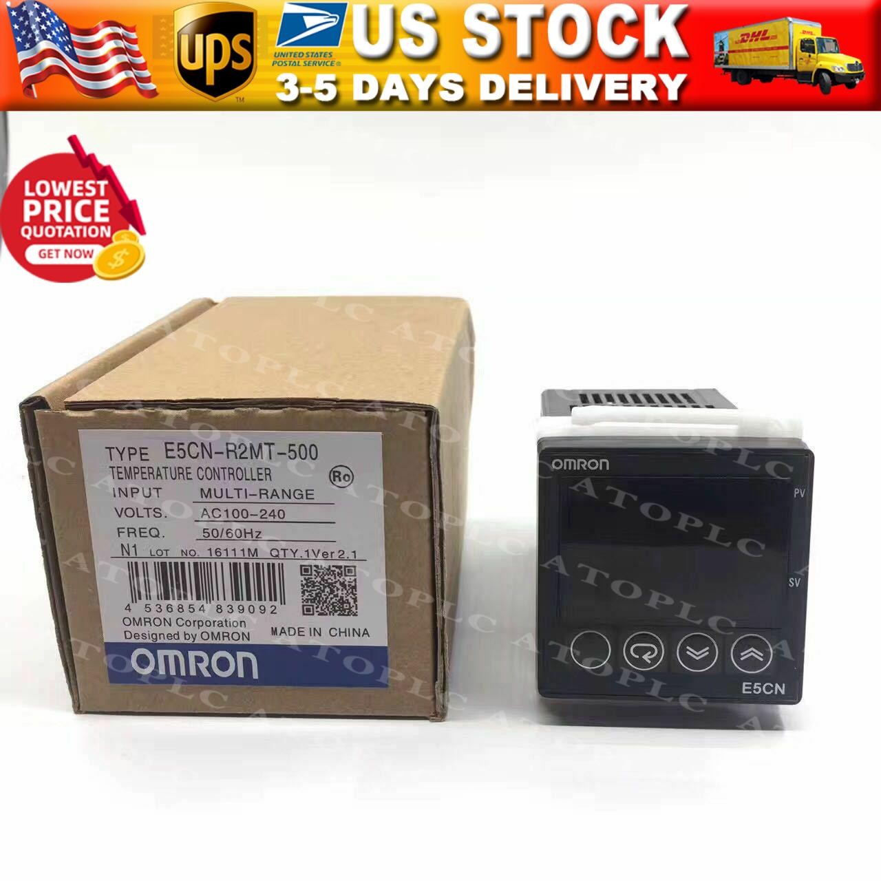 NEW good OMRON Temperature Controller E5CN-R2MT-500 100-240V E5CNR2MT500