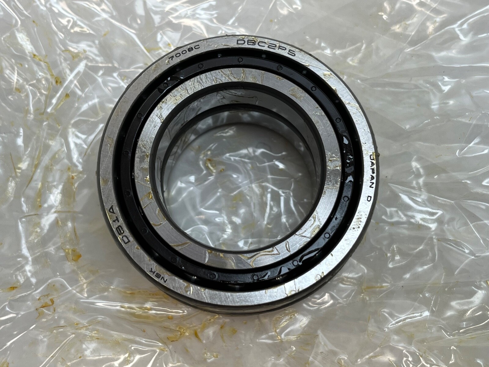 NSK 7008CTYDBC2P5 Bearing 40x68x15 mm 7008C 7008-C-TY-DB-C2-P5 Japan 2 Pcs