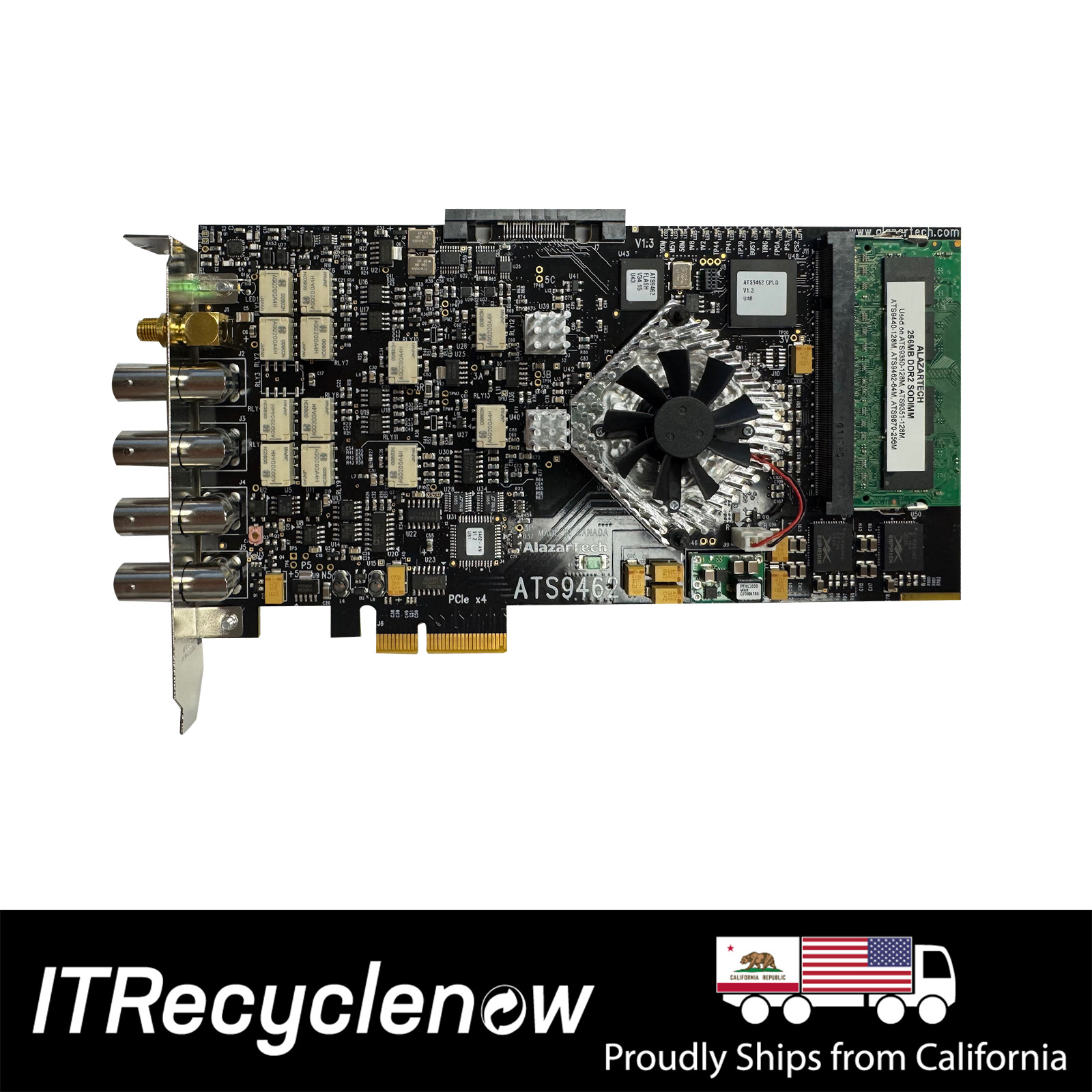 AlazarTech ATS9462 16Bit PCle Digitizer 180MS/s 2Ch Digital Oscilloscope Card
