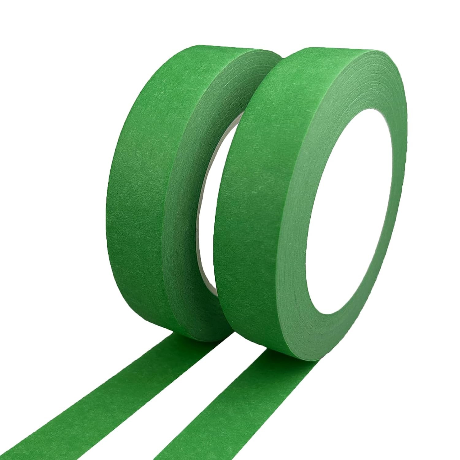 Beige White Masking Tape, 1 Inch x 55 Yards, 2 Rolls, Painters Tape for