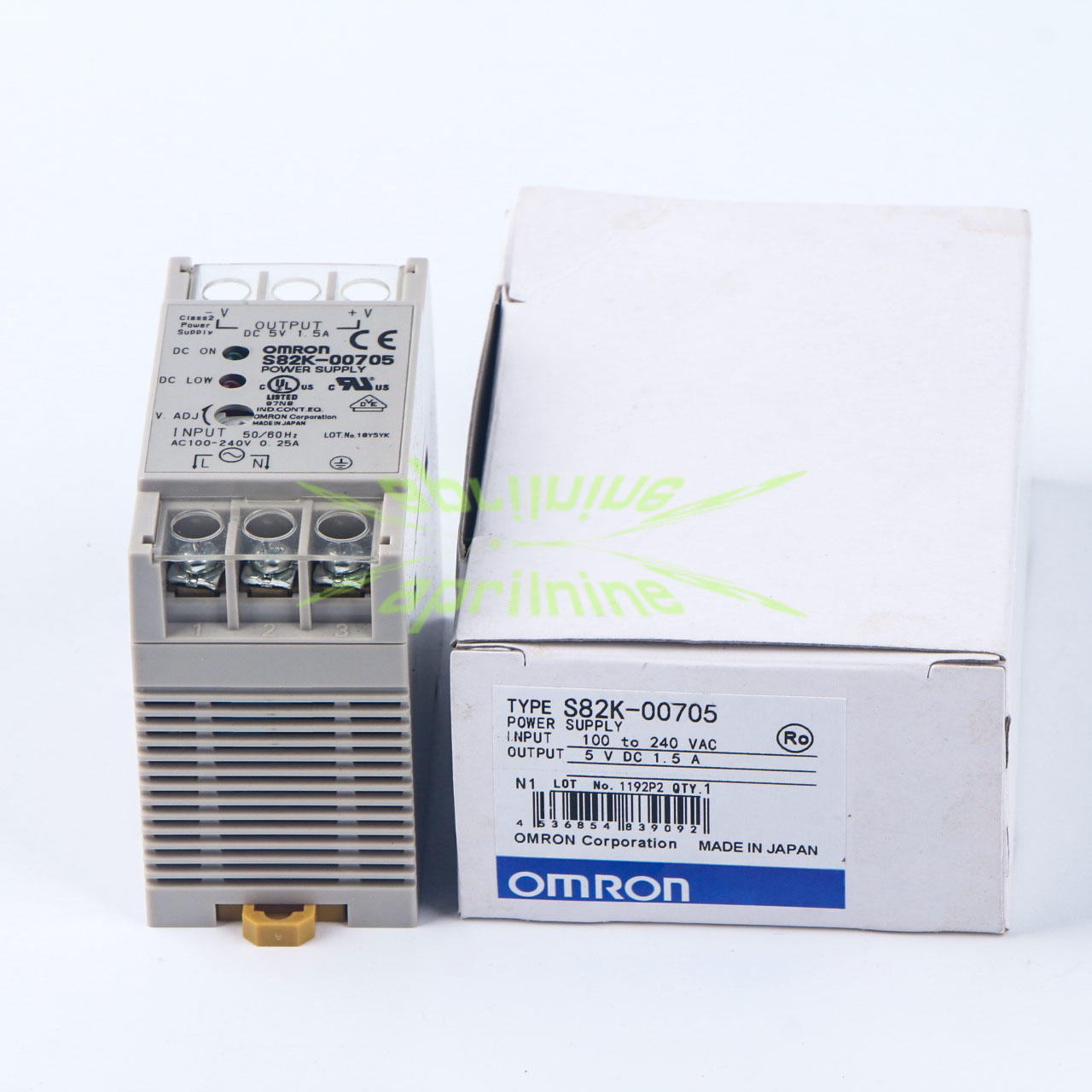 1PC Omron S82K-00705 100-240VAC 5VDC 1.5A switching power supply New
