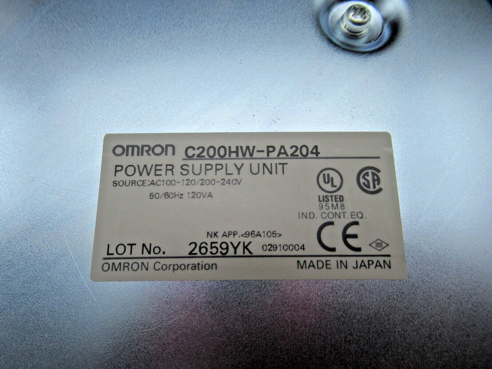 Omron PLC Module C200HW-PA204 C200HWPA204 Power Supply Module *US SELLER*