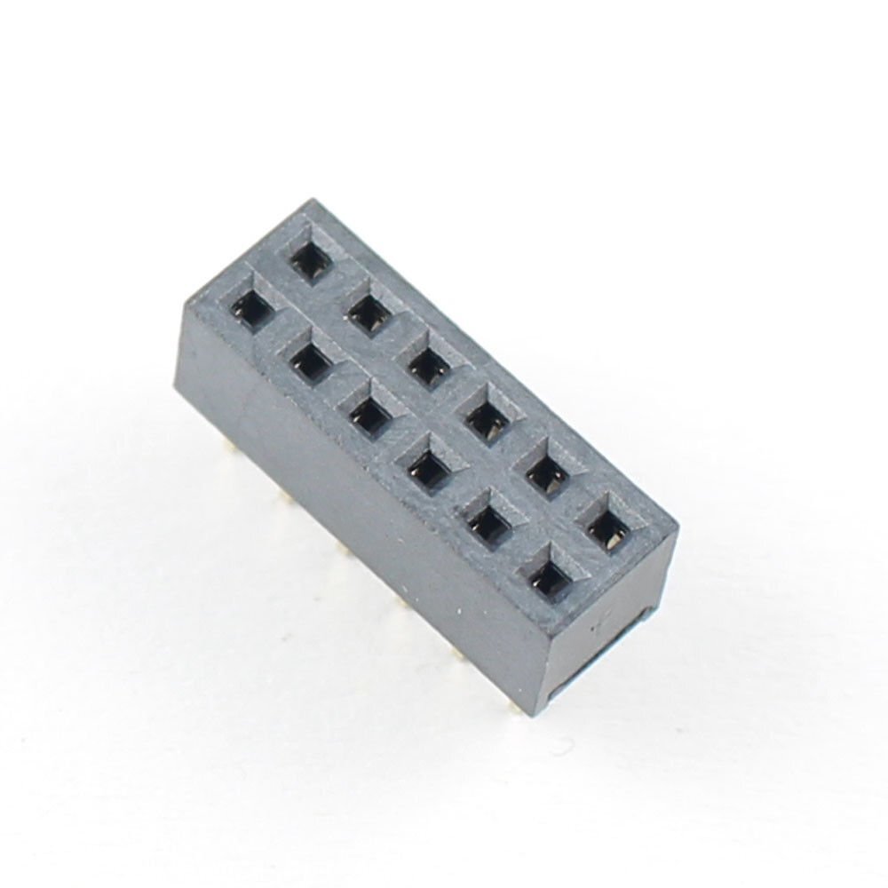5Pcs 2mm 2.0mm Pitch 2×6 Pin 12 Pin Female Dual Straight Header Strip H=4.3mm