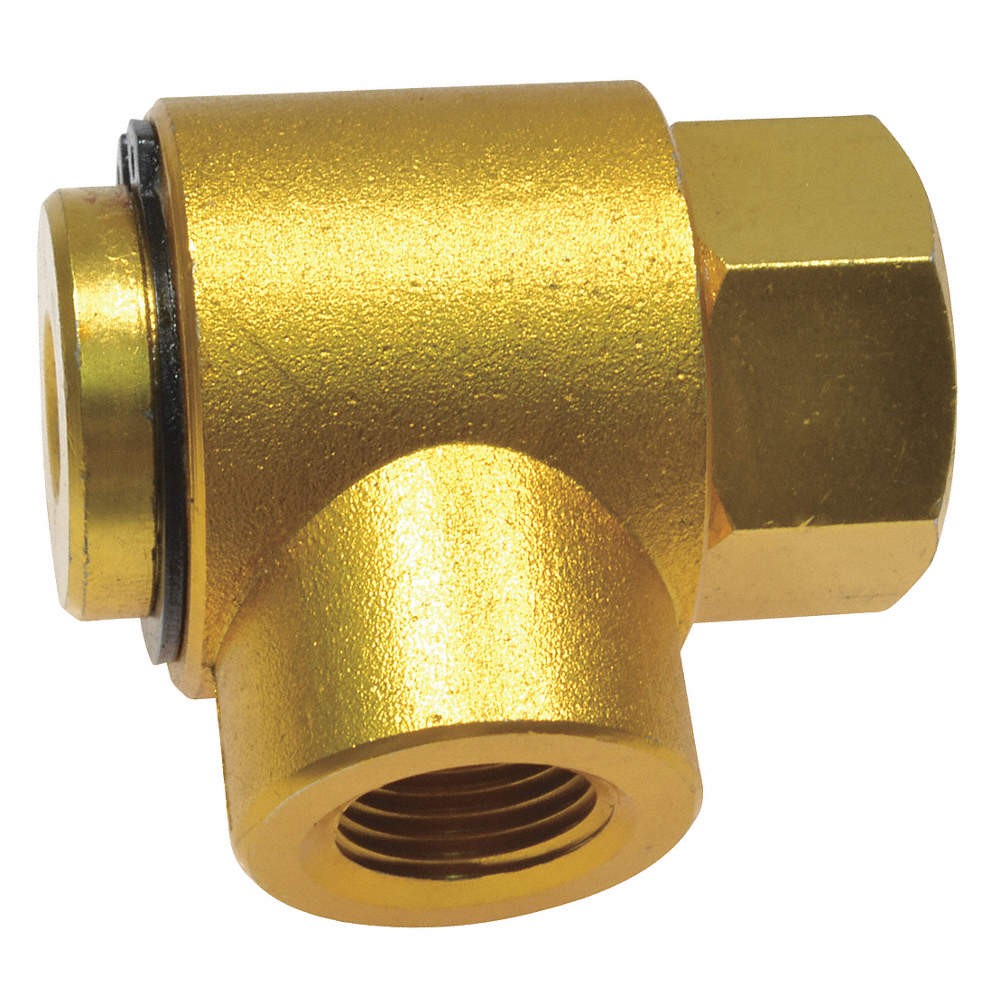 SPEEDAIRE TT2CUA71G Swivel,90 Deg.,Steel,1/2 in FNPT Inlet 45N314