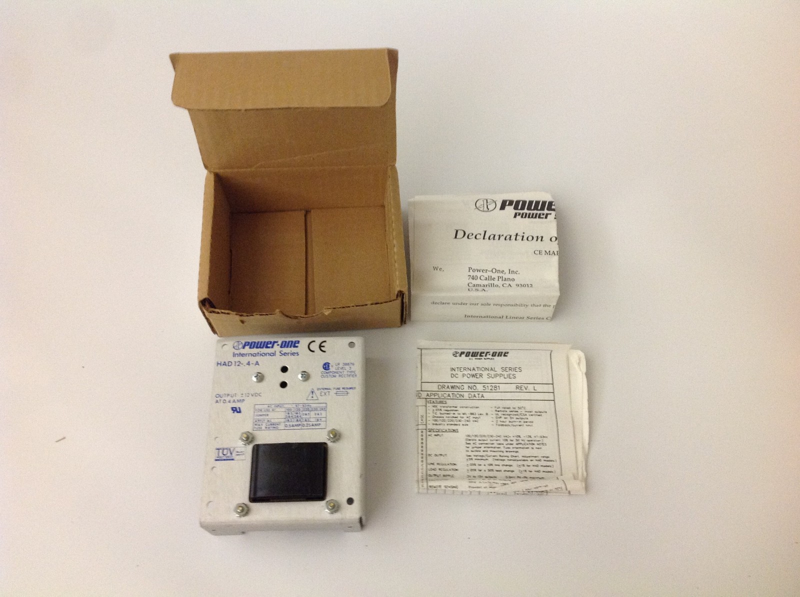 Power-One HB24-1.2-A Linear Power Supply +/- 12 (24) VDC 1.2A