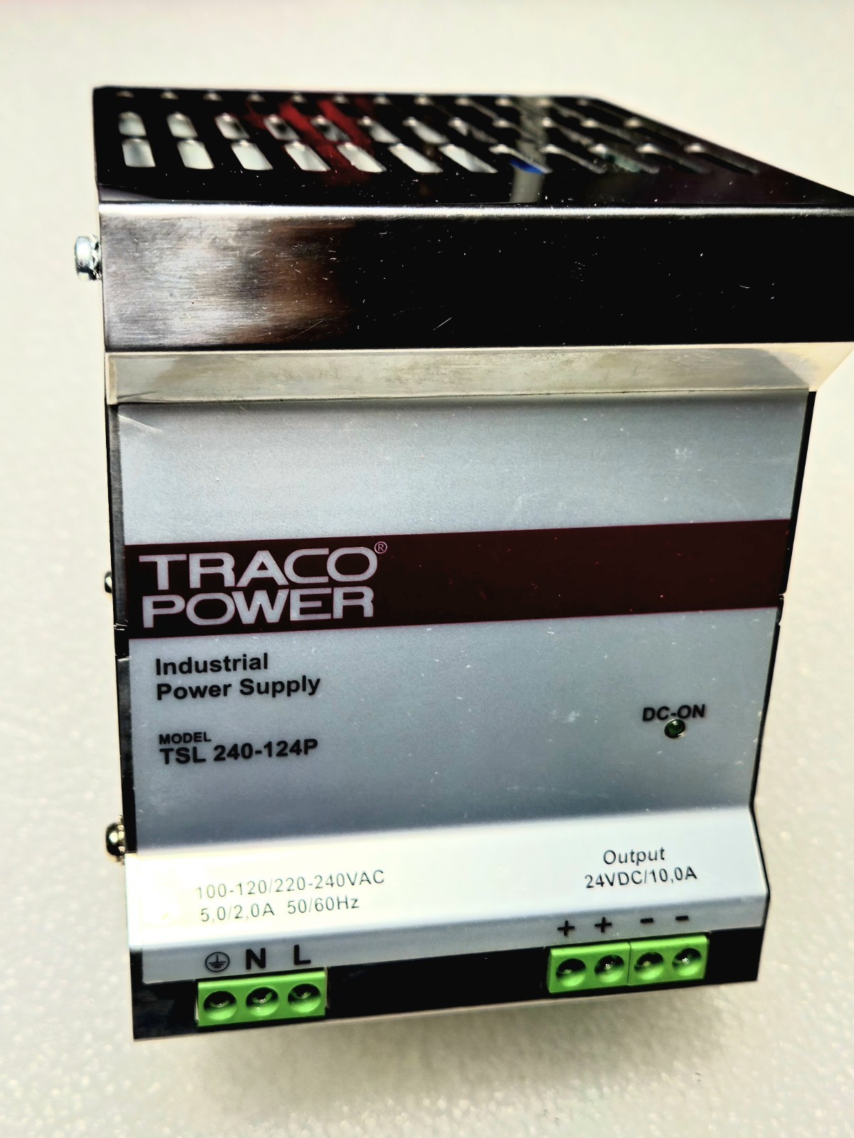 Traco Power TSL 240-124P Industrial Power Supply (In-120/220 Vac-out 24 VDC/10 A