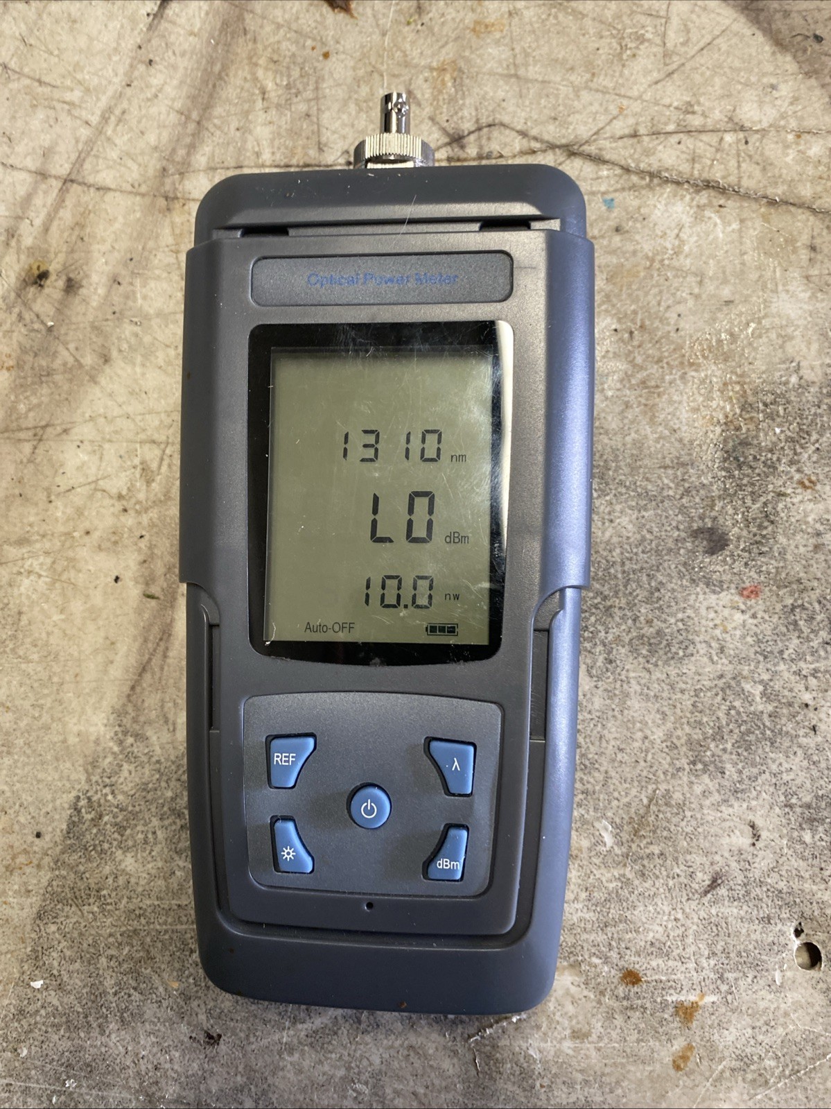 fiber optic power meter and power source