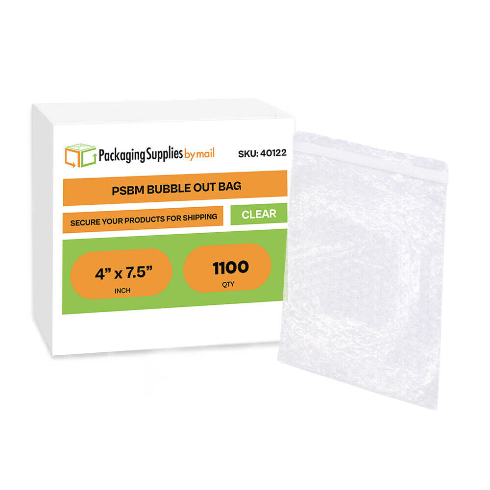 1100 4×7.5 Bubble Out Pouches / Bubble Bags Self Seal Protective Bags 4″ x 7.5″