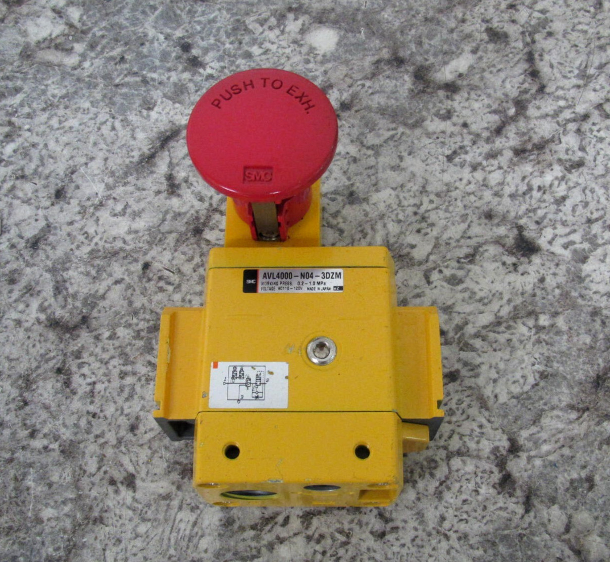 SMC AVL4000-N04-3DZM 0.2-1.0MPa AC110-120V Soft Start Up Lock Out Valve Used