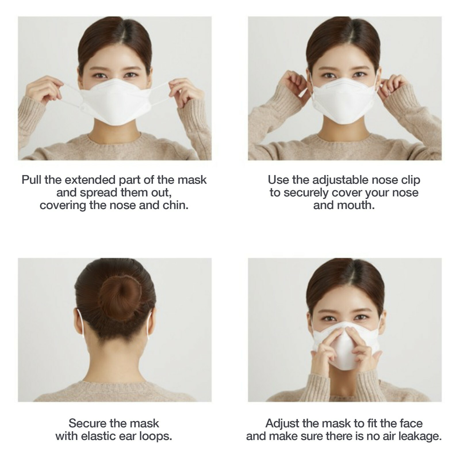 Bulk Lot Unisex Adult KF94 Disposable Nose Mouth Covering Cup Mask Made In Korea
