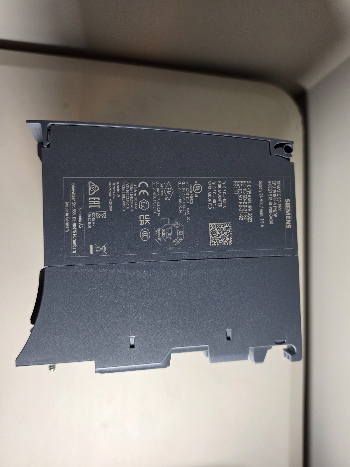 Siemens plc S7-1500 CPU1518TF-4 PN/DP (6ES7518-4UP00-0AB0)