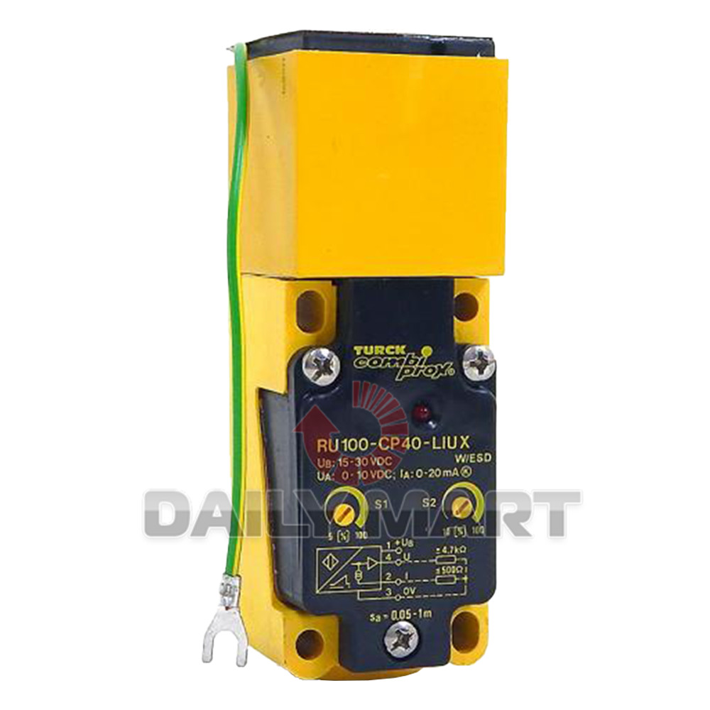 New In Box TURCK RU100-CP40-LIUX Ultrasonic Diffuse Mode Sensor