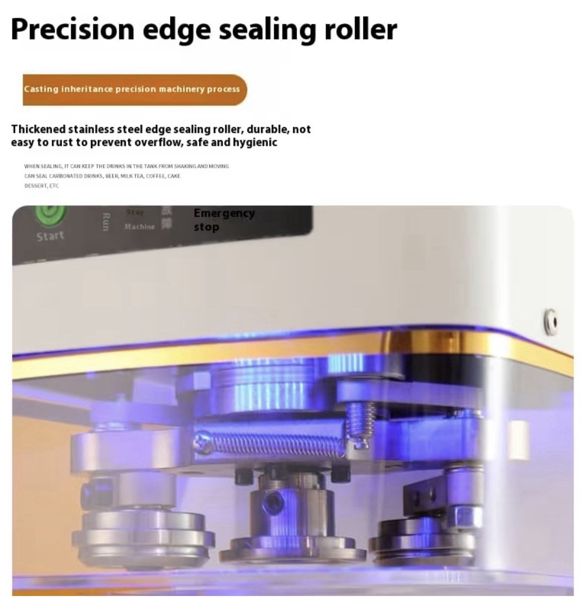 Intelligent Aluminum Caps Can Seamer Beverage Plastic Can Sealing Machine