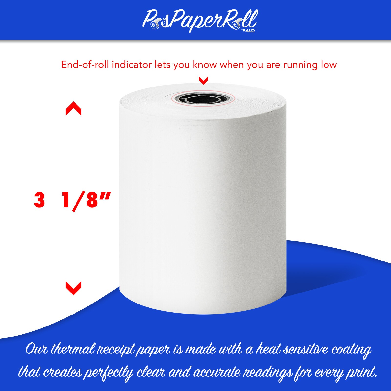 (100 Rolls)- 3-1/8″ x 230′ BPA Free Thermal Paper(Aloha Termal POS Printers)