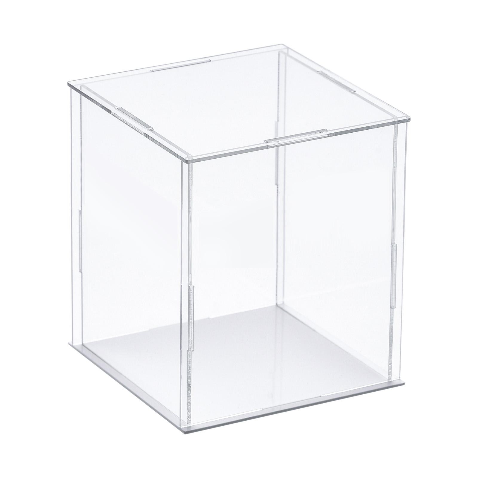 Clear Display Case, Acrylic Box Assemble Box 10x10x20cm for Collectibles, Crafts
