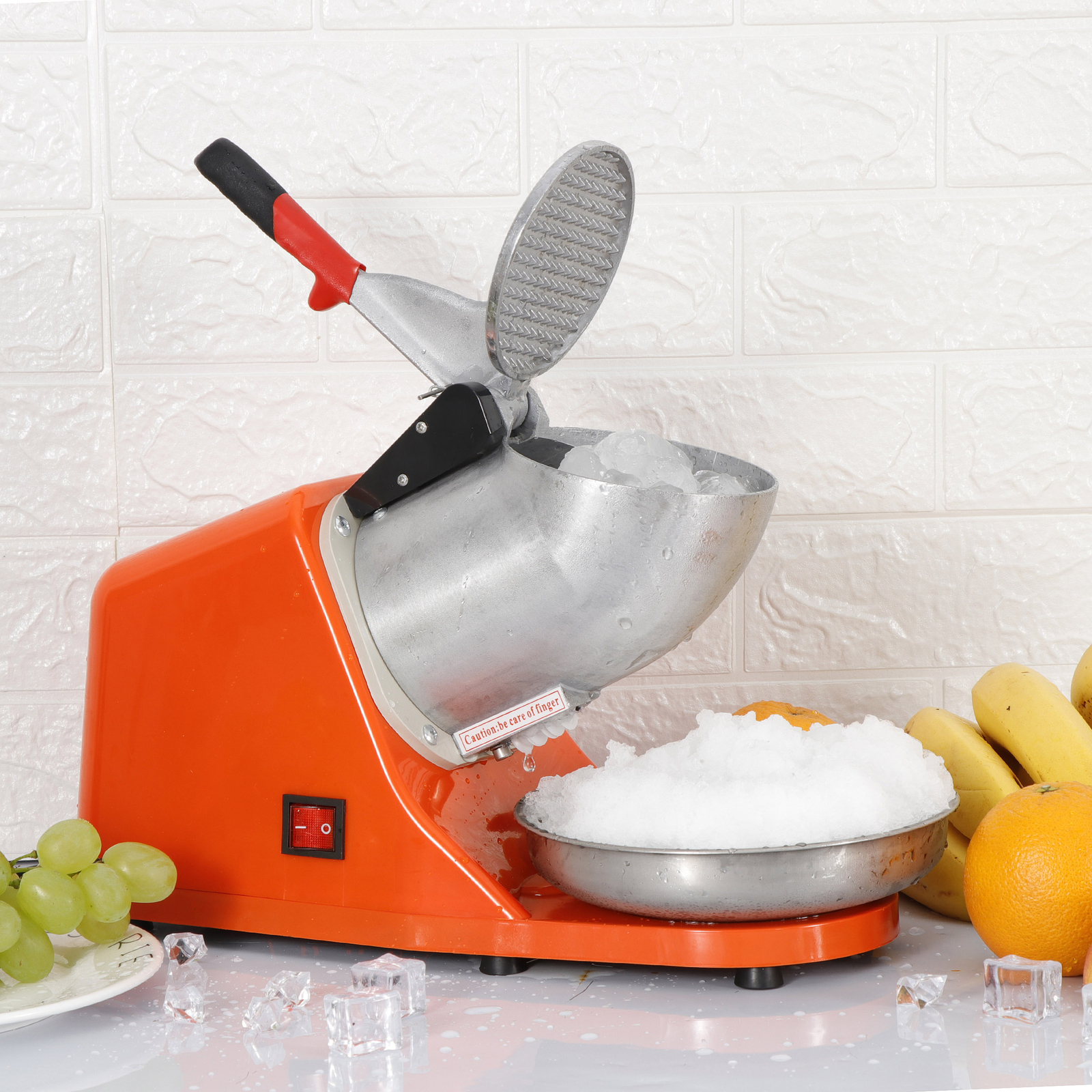 300W Electric Ice Crusher Machine Shaver Shaved Icee Snow Cone Maker 143 lbs New