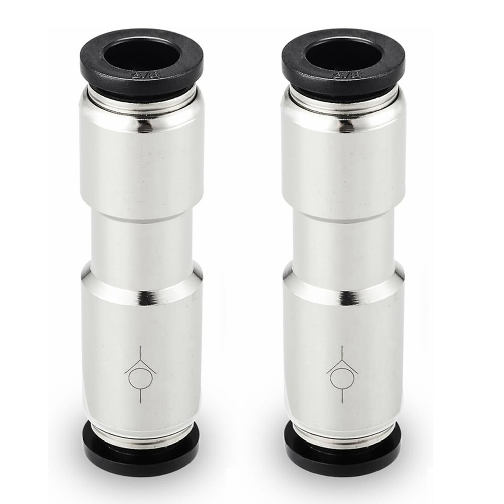2x 3/8″ OD Check Valve Push to Connect One Way Inline Air Pneumatic Valves C486