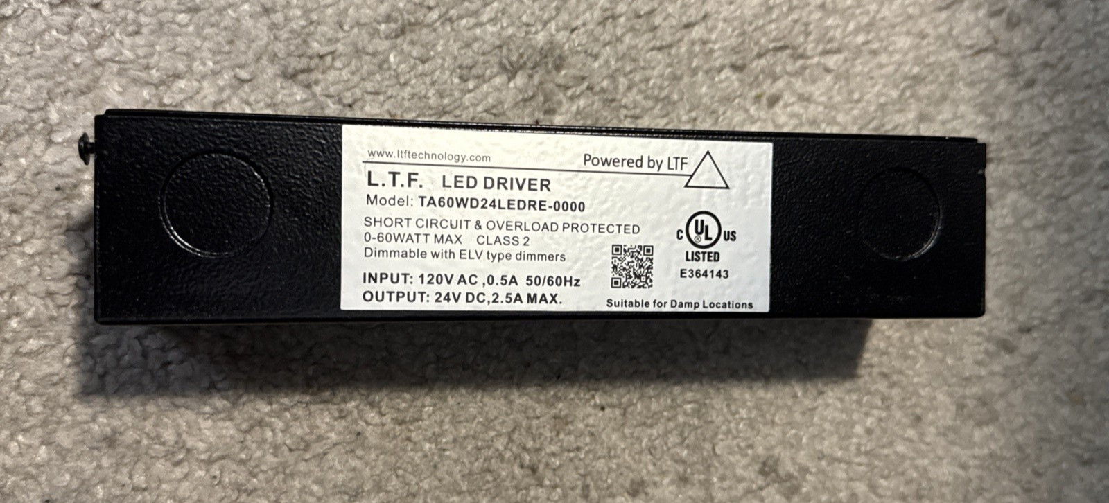 Visual Comfort Unilume LED 60W Electronic Remote Transformer Dimmable – 24v DC