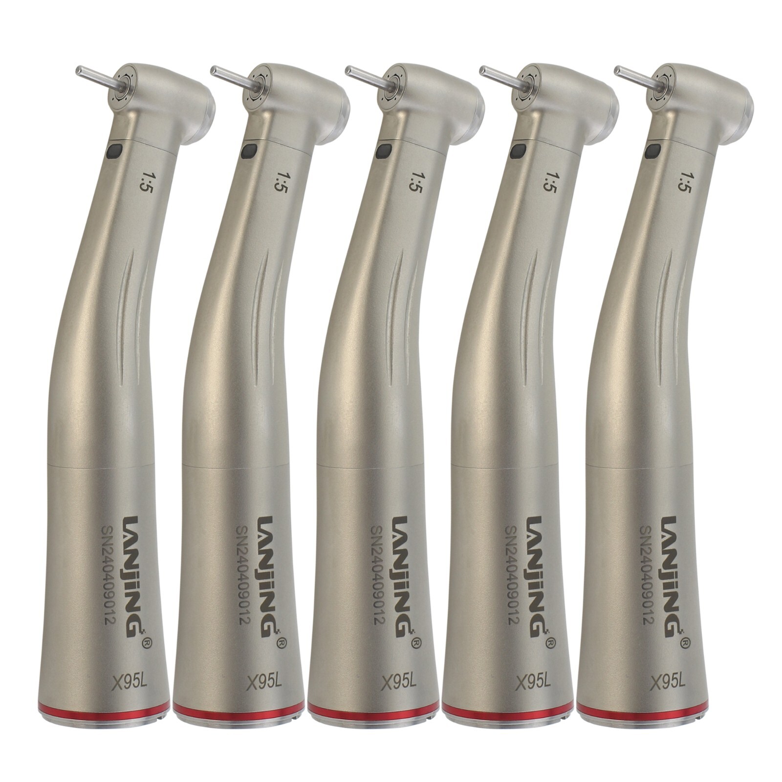 Dental Titanium Electric Handpiece LED 1:5 Contra Angle High Speed NSK X95L Z95L