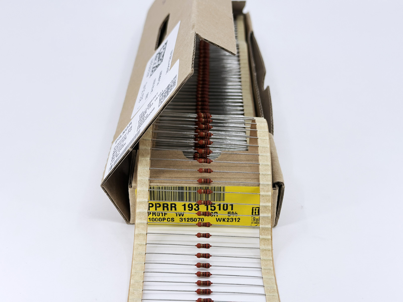 50PCS PPRR19315101 Pilkor 100Ohm 5% 1W 200ppm PR01 Power Metal Film Resistor