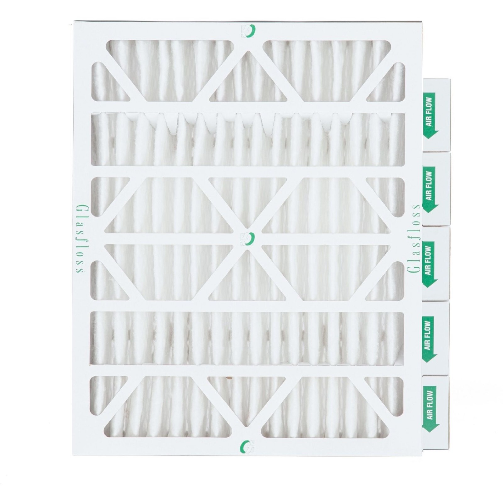 Glasfloss ZL 20x25x4 MERV 10 (FPR 7) Pleated HVAC Air Filters. Case of 6