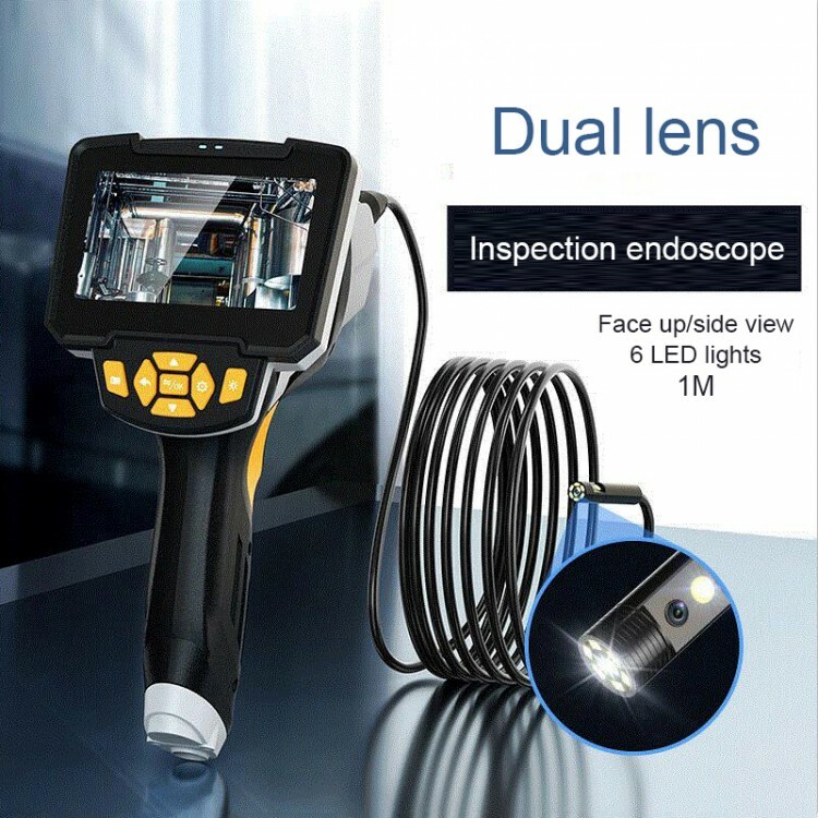 Inskam112-2 4.3″LCD Industrial Endoscope Camera Borescope 1080P Dual Waterproof